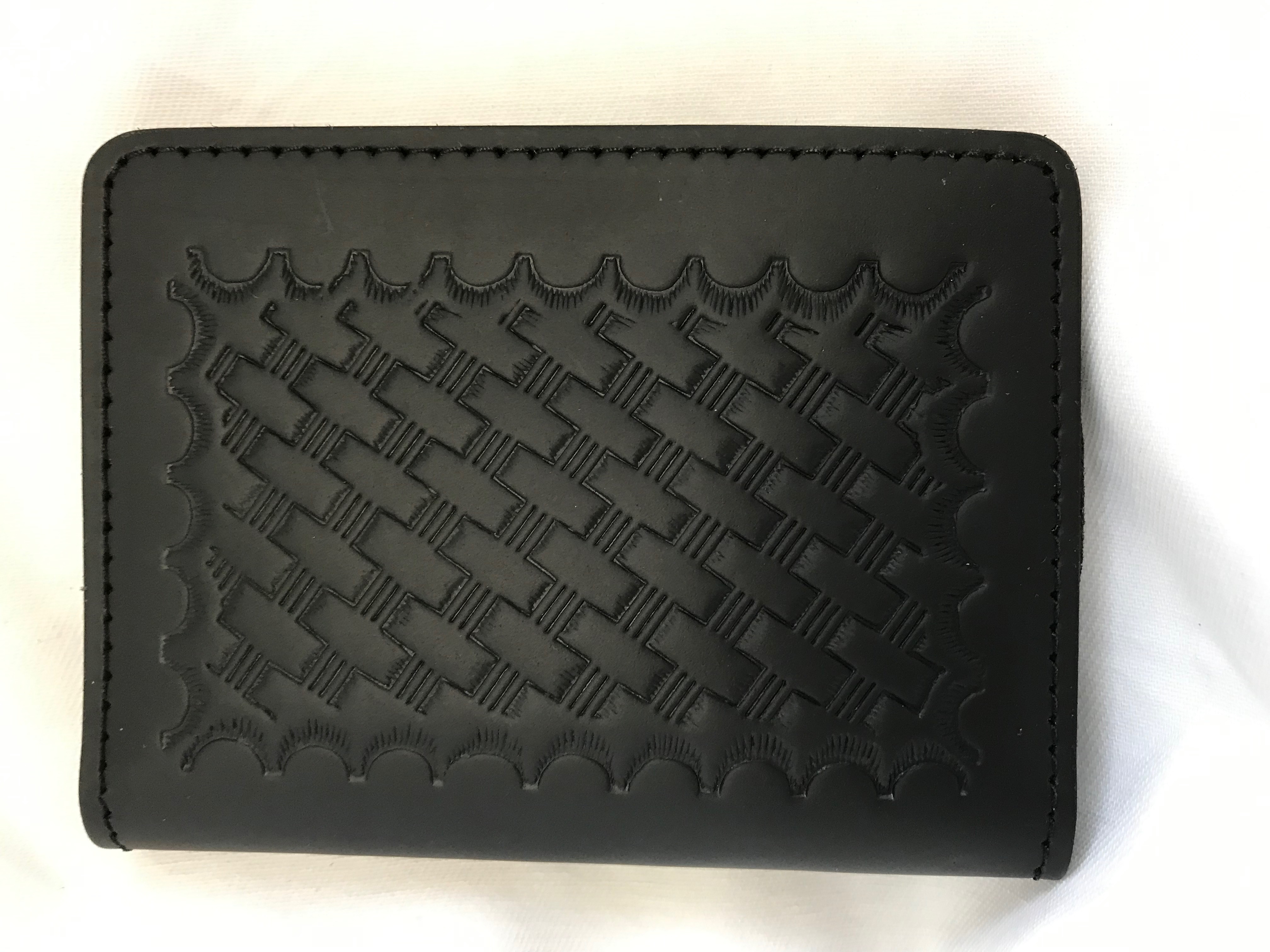 Basket weave leather example