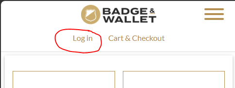 Log in - Mobile