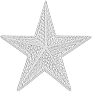 Smith & Warren Textured Single Star Collar Insignia