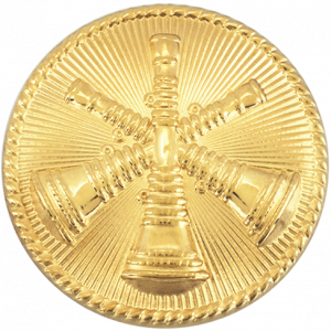 Three Crossed Bugle Hat Badges